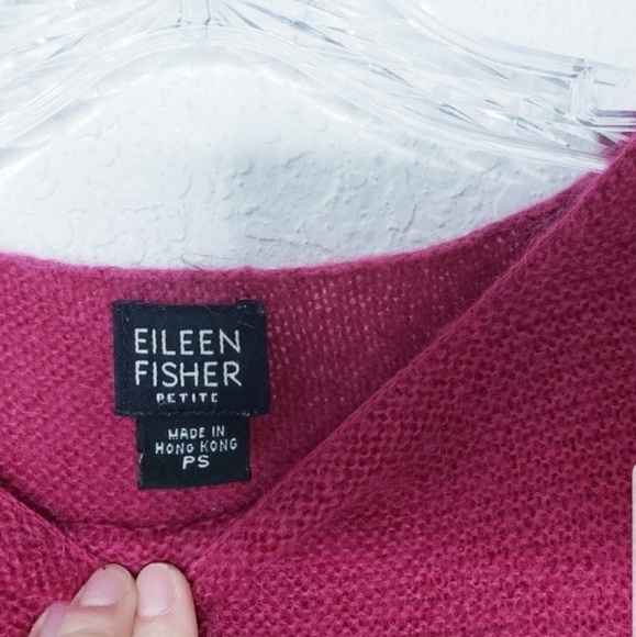 Eileen Fisher Chunky Open Knit Crew Sweater 081 - Picture 4 of 7